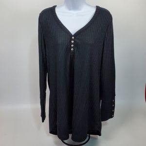 Women's Chaser Brand Long Sleeve Waffle Knit Tunic